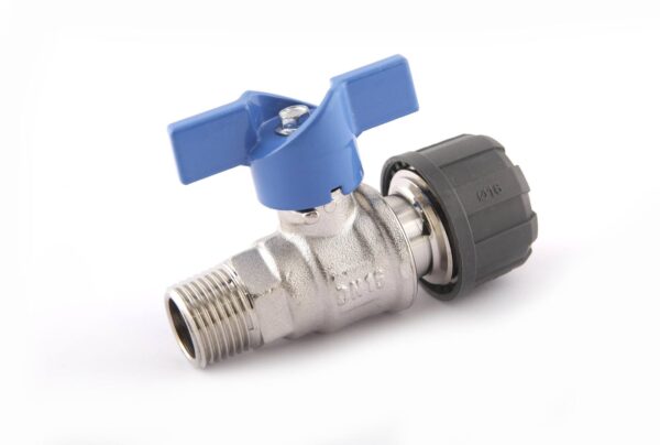 Vanne filetée ø16mm mâle 1/2"g pour réseau d'air comprimé - KR 7027 - CLAS Equipements