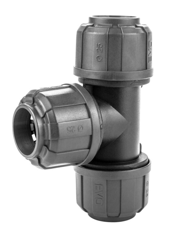 TE composite égal ø25mm pour réseau d'air comprimé - KR 7075 - CLAS Equipements – Image 2