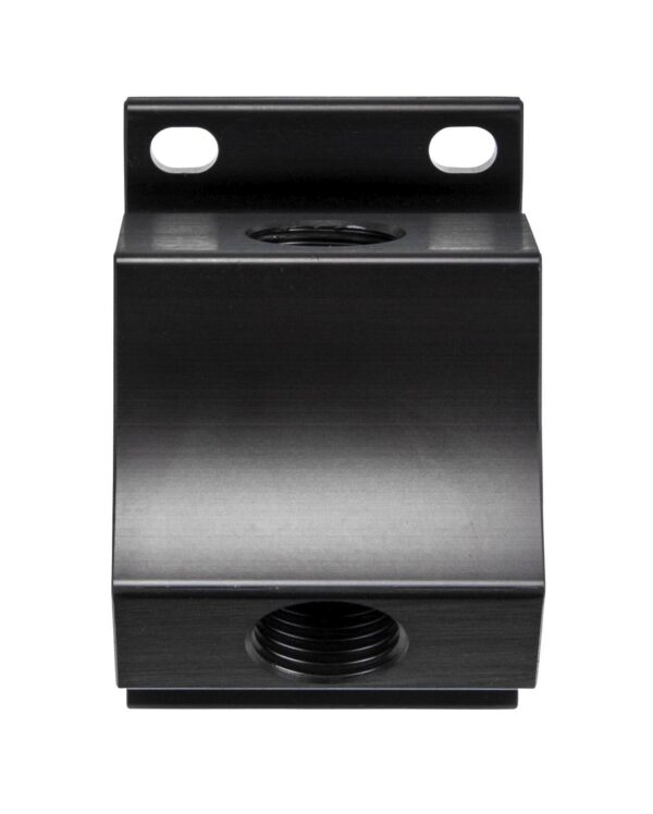 Applique murale alu 3 taraudage F 1/2"G avec purge à percer 1/4" pour réseau d'air comprimé - KR 7078 - CLAS Equipements