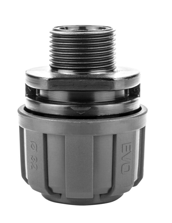 Connecteur tube composite ø40 x 1"1/4G pour réseau d'air comprimé - KR 7091 - CLAS Equipements