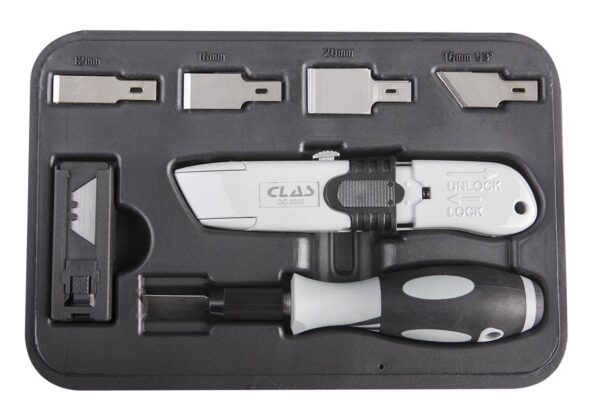 Coffret racloir et cutter "Spécial carrosserie" - OC 0302 - CLAS Equipements