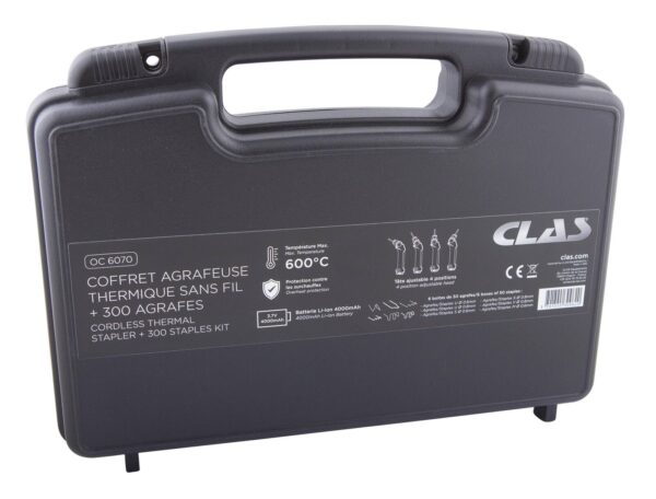 Coffret agrafeuse thermique sans fil + 300 agrafes- OC 6070 - CLAS Equipements – Image 7