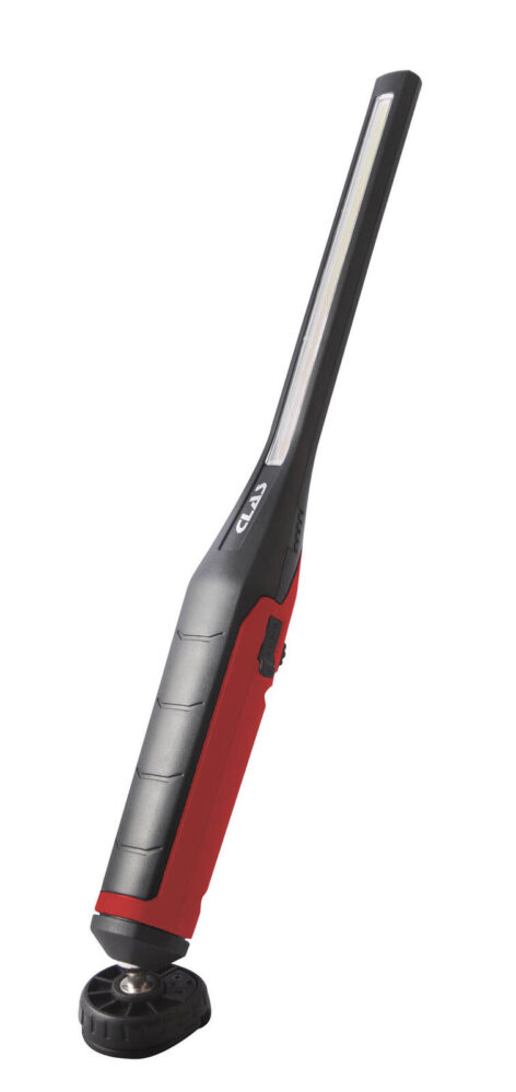 Baladeuse rechargeable ultra fine à intensité variable rouge 7W COB en façade + 3W en tête - OE 0143R - CLAS Equipements – Image 2