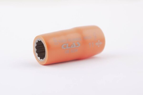 Douille 12 pans isolée 11mm 3/8'' 1000V VDE IEC 60900 CrV - OE 0234 - CLAS Equipements