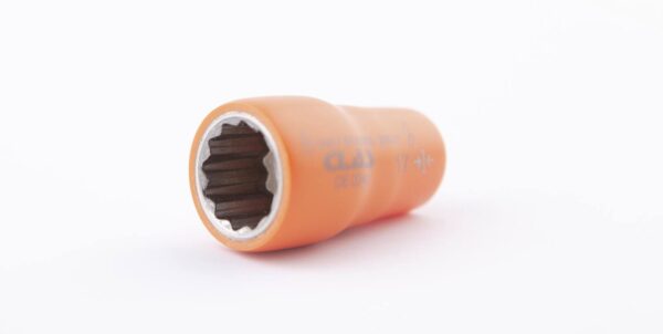 Douille 12 pans isolée 17mm 3/8'' 1000V VDE IEC 60900 CrV - OE 0240 - CLAS Equipements