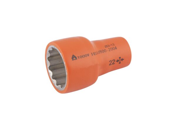 Douille 12 pans isolée 22mm 3/8'' 1000V VDE IEC 60900 CrV - OE 0245 - CLAS Equipements – Image 2