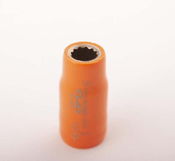 Douille 12 pans isolée 12mm 1/2'' 1000V VDE IEC 60900 CrV - OE 0252 - CLAS Equipements