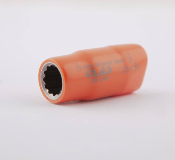 Douille 12 pans isolée 13mm 1/2'' 1000V VDE IEC 60900 CrV - OE 0253 - CLAS Equipements