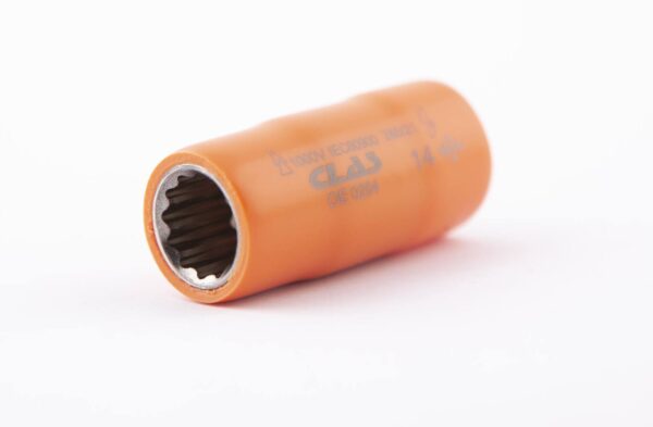 Douille 12 pans isolée 14mm 1/2'' 1000V VDE IEC 60900 CrV - OE 0254 - CLAS Equipements