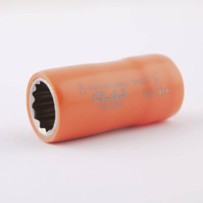 Douille 12 pans isolée 16mm 1/2'' 1000V VDE IEC 60900 CrV - OE 0256 - CLAS Equipements