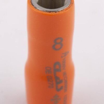 Douille 6 pans femelle isolée 8mm 1/4'' 1000V VDE IEC 60900 CrV - OE 0270 - CLAS Equipements