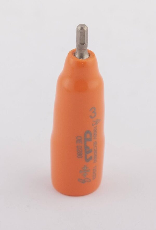 Douille 6 pans male isolée 3mm 1/4'' 1000V VDE IEC 60900 CrV - OE 0280 - CLAS Equipements