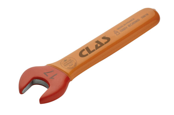 Clé plate 17mm isolée 1000V premium IEC 60900 en Crv - OE 0517 - CLAS Equipements