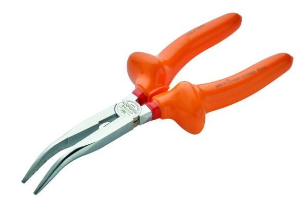 Pince à bec demi rond coudé isolée 1000V premium IEC 60900 en Crv - OE 0525 - CLAS Equipements
