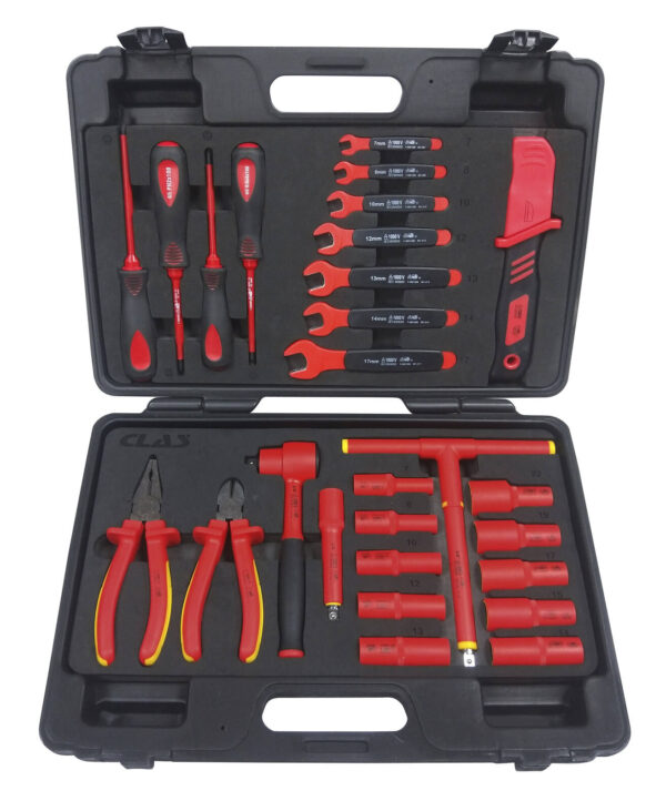 Coffret outils isolés 1000V IEC 60900 pour véhicules hybrides et électriques - OE 0700 - CLAS Equipements