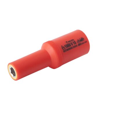 Douille 7mm L.72mm 3/8" isolée 1000V IEC 60900 en Crv - OE 0701 - CLAS Equipements