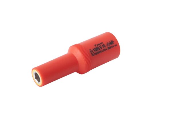 Douille 7mm L.72mm 3/8" isolée 1000V IEC 60900 en Crv - OE 0701 - CLAS Equipements