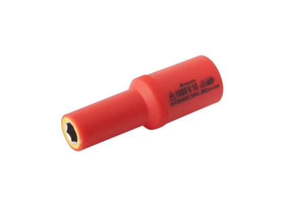 Douille 8mm L.72mm 3/8" isolée 1000V IEC 60900 en Crv - OE 0702 - CLAS Equipements