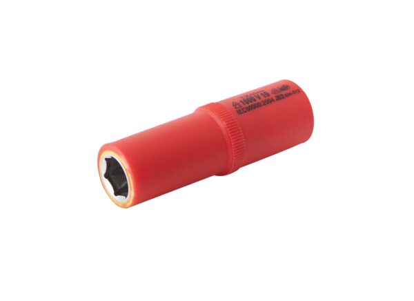 Douille 12mm L.72mm 3/8" isolée 1000V IEC 60900 en Crv - OE 0704 - CLAS Equipements