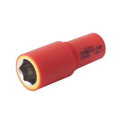 Douille 17mm L.72mm 3/8" isolée 1000V IEC 60900 en Crv - OE 0707 - CLAS Equipements
