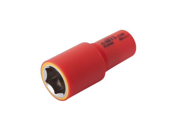 Douille 19mm L.72mm 3/8" isolée 1000V IEC 60900 en Crv - OE 0708 - CLAS Equipements