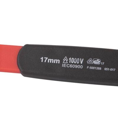 Clé plate 17mm isolée 1000V VDE IEC 60900 en CrV - OE 0727 - CLAS Equipements