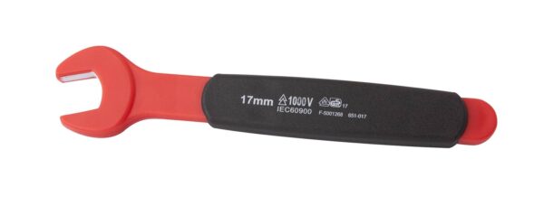 Clé plate 17mm isolée 1000V VDE IEC 60900 en CrV - OE 0727 - CLAS Equipements