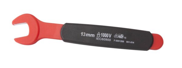 Clé plate 13mm isolée 1000V VDE IEC 60900 en CrV - OE 0732 - CLAS Equipements