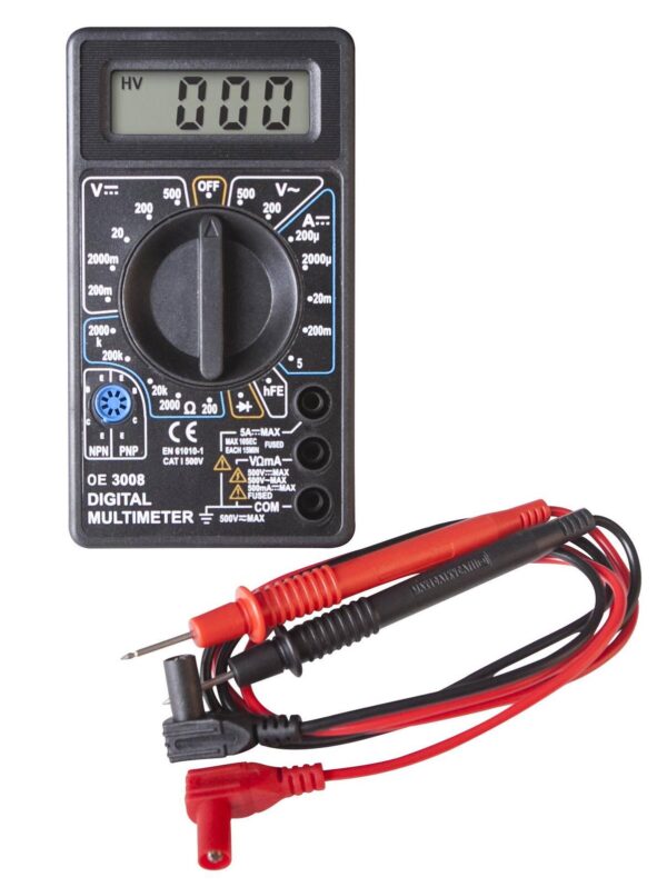 Multimètre digital cat.1 - OE 3008BL - CLAS Equipements