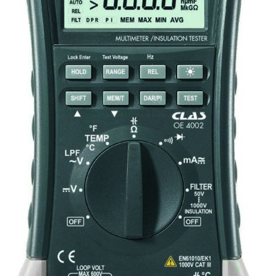 Multimètre megohmMètre et testeur d'isolement 1000v cat. iii - OE 4002 - CLAS Equipements