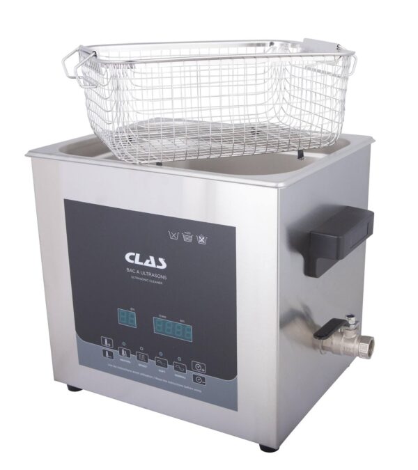 Bac ultrasons 9l 500w 40khz - OE 7201 - CLAS Equipements