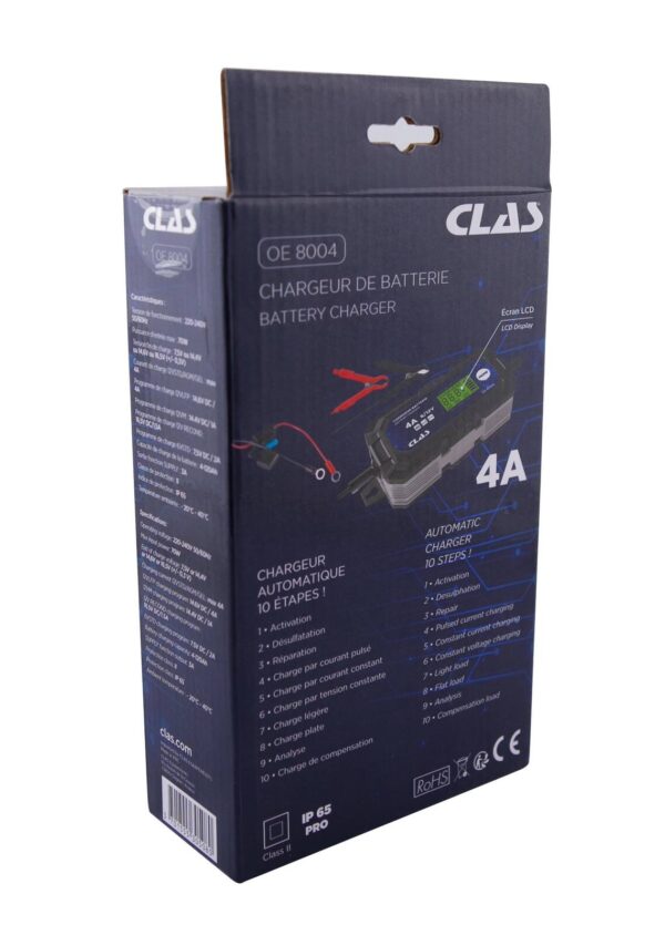 Chargeur de batterie 4A - OE 8004 - CLAS Equipements – Image 6