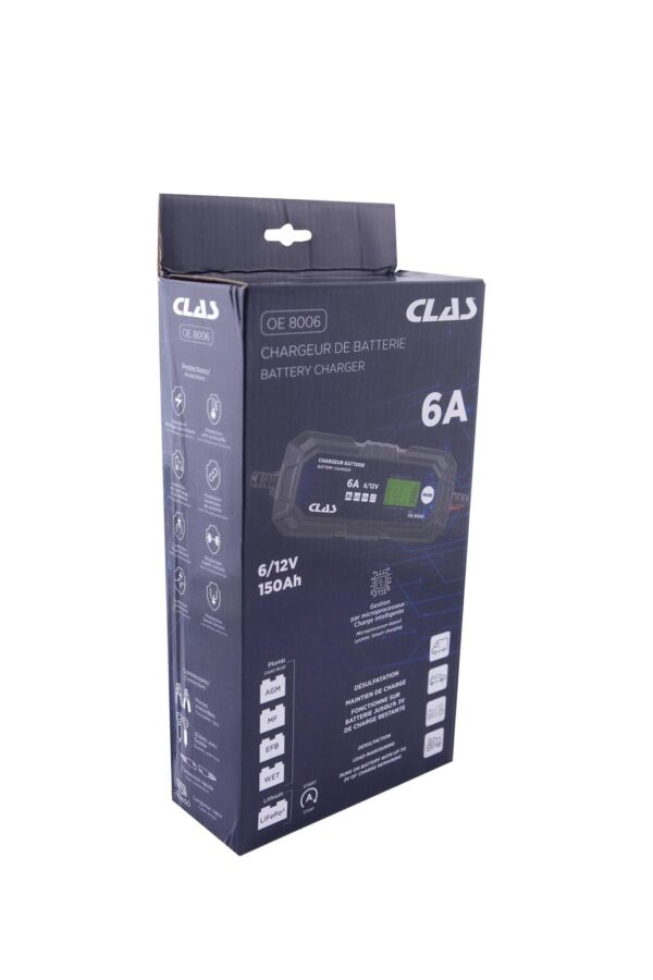 Chargeur de batterie 6A - OE 8006 - CLAS Equipements – Image 5