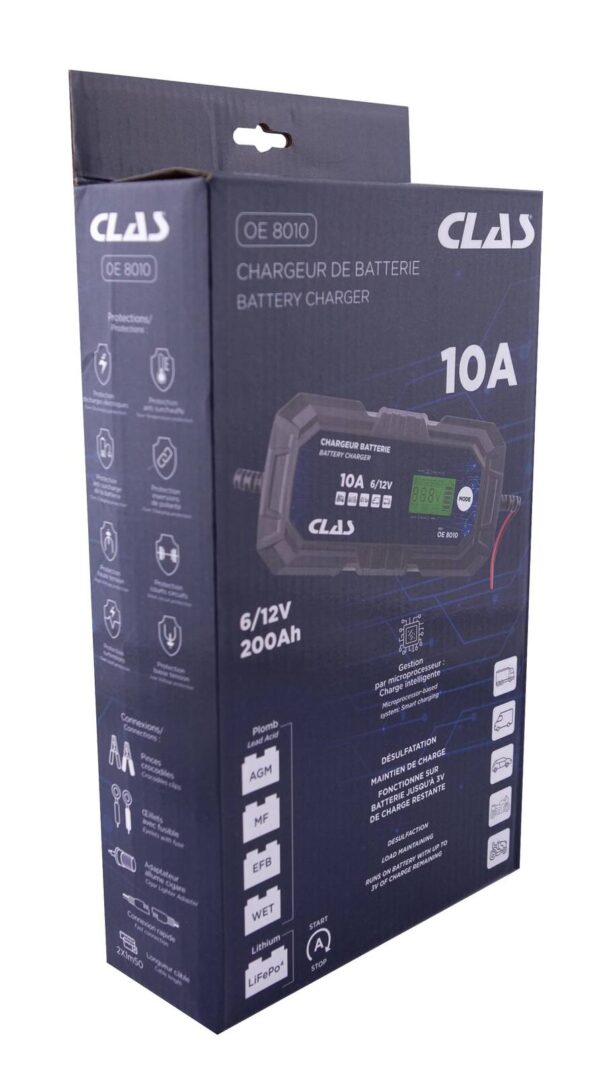 Chargeur de batterie 10A - OE 8010 - CLAS Equipements – Image 6