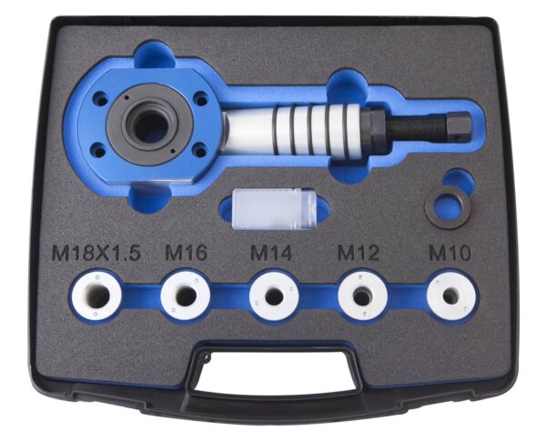 Vérin traversant mécano-hydraulique 12T + adaptateurs pour silent bloc poids lourd - OH 3512 - CLAS Equipements