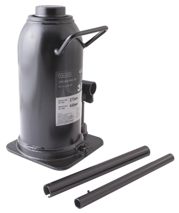 Cric bouteille 30T Ht. de levage 275 à 440 mm - OH 4530 - CLAS Equipements – Image 2