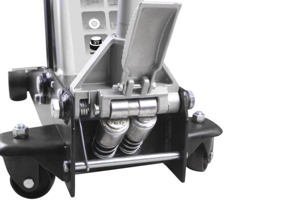 Cric rouleur hydraulique 3T à pédale d'approche H.130 à 465mm - OH 6303 - CLAS Equipements – Image 8