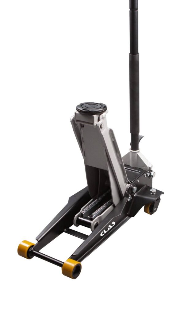 Cric rouleur hydraulique 3T extra plat avec pédale d'approche H.75 à 510mm - OH 7014 - CLAS Equipements – Image 2