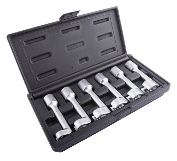 Douilles ouvertes déportées 1/2" 12pans ø12-14-16-17-18-19mm CrV pour extraction injecteurs - OM 0080 - CLAS Equipements – Image 2
