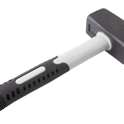 Massette acier forgé 1250g DIN 6475 avec manche à revêtement caoutchouc - OM 0125 - CLAS Equipements