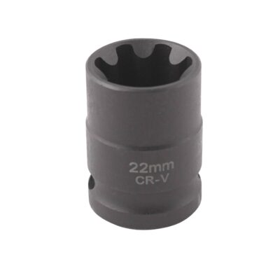 Douille 7 pans 22mm 1/2" CrV pour étrier de frein - OM 0181 - CLAS Equipements