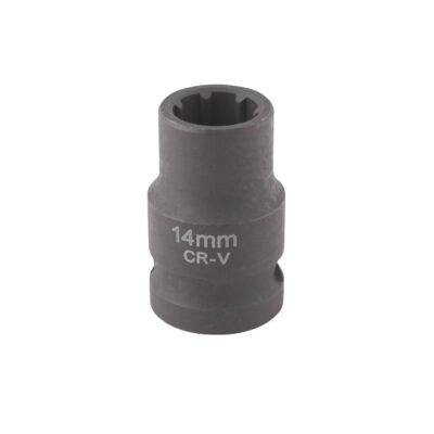 Douille 7 pans 14mm 1/2" CrV pour étrier de frein - OM 0191 - CLAS Equipements