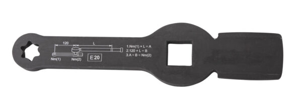 Clé à frapper E20 3/4" L.219mm pour étrier de frein - OM 0420 - CLAS Equipements – Image 2