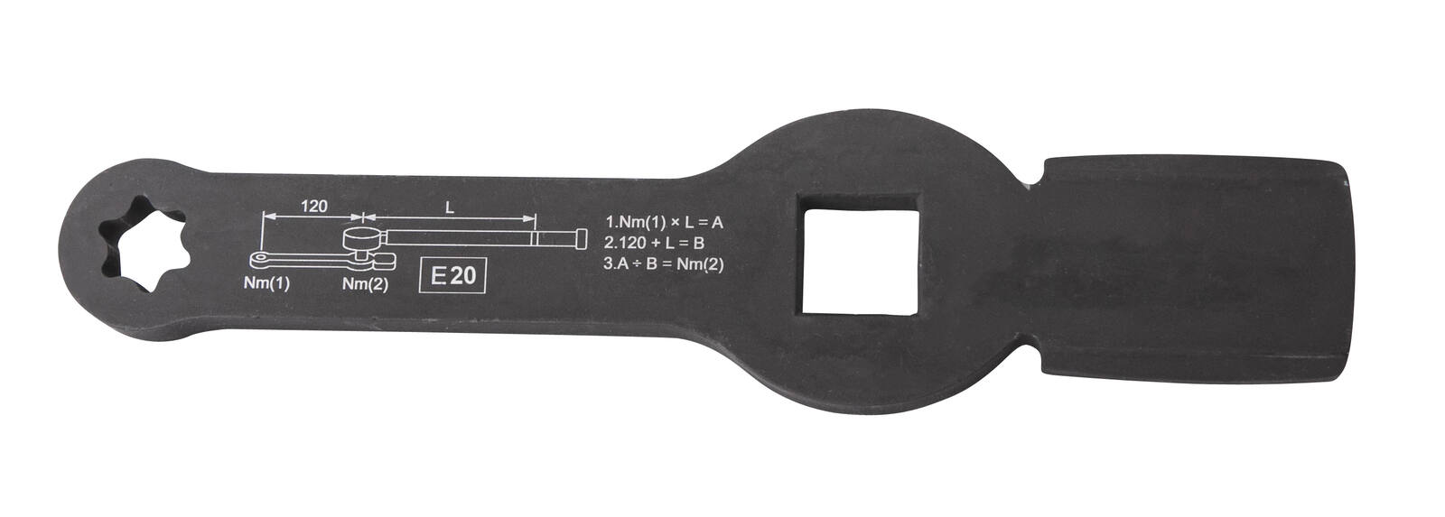 Clé à frapper E20 3/4" L.219mm pour étrier de frein - OM 0420 - CLAS Equipements – Image 2