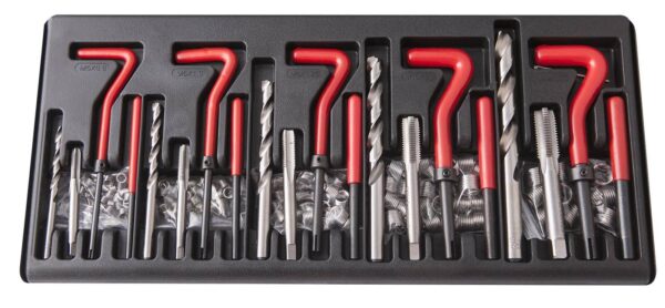 Coffret kit inserts M5-M12 Inox pour réparation filetage usés ou endommagés - OM 0450 - CLAS Equipements