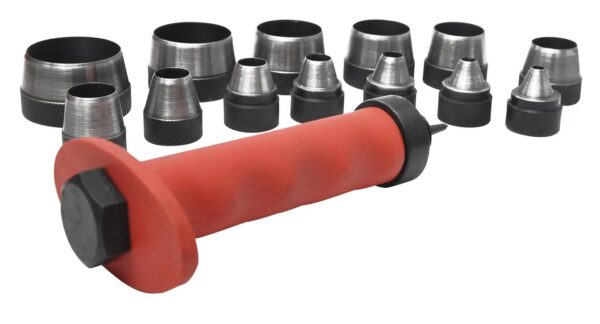 Coffret 13 emporte-pièces ø5 à 35mm avec support - OM 0581 - CLAS Equipements