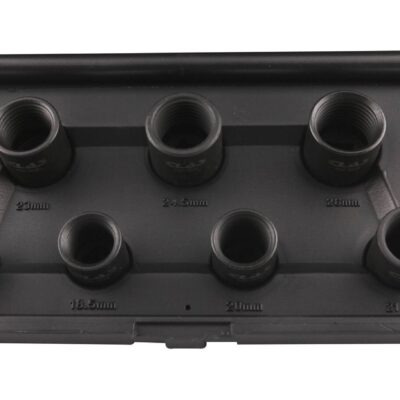 Coffret 7 douilles à choc à filetage inversé ø17 à 26mm 1/2" Cr-Mo pour écrous endommagés - OM 0630 - CLAS Equipements
