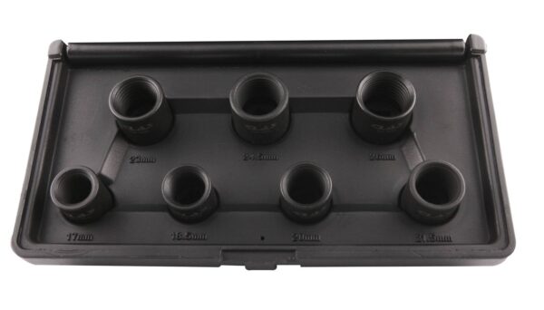 Coffret 7 douilles à choc à filetage inversé ø17 à 26mm 1/2" Cr-Mo pour écrous endommagés - OM 0630 - CLAS Equipements