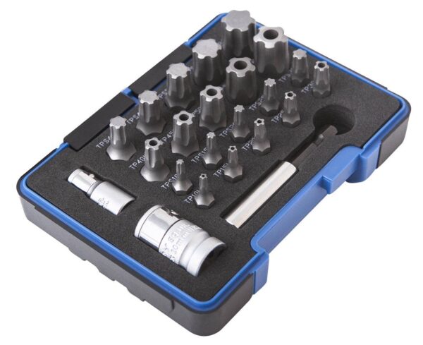 Coffret 23 pcs d'embouts TS plus / Torx plus 1/4" et 3/8" CrV - OM 0645 - CLAS Equipements – Image 4