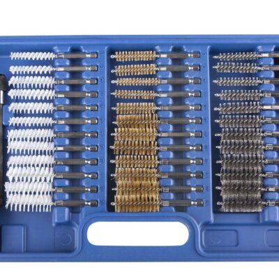 Coffret 38 pcs de brosses métal, nylon, laiton 8 à 19 mm pour nettoyage puits d'injecteurs - OM 0666 - CLAS Equipements